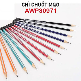 Combo 5 Bút chì chuốt M&G AWP30971 nhiều màu, ngòi HB