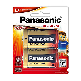 Vỉ 2 viên Pin đại Panasonic Alkaline LR20T/2B-V - Hàng Chính Hãng