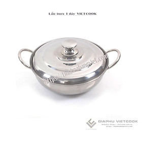 Mua NỒI LẨU INOX 1 ĐÁY NẮP INOX VIETCOOK