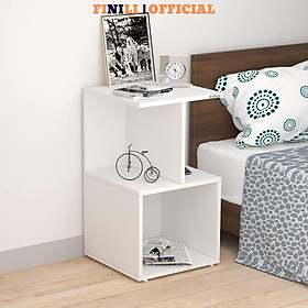 Tab đầu giường, kệ sofa màu trắng đẹp giá tốt cho phòng khách và phòng ngủ FINILIO04