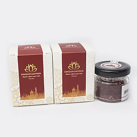 Combo 2 Hộp Nhụy Hoa Nghệ Tây Iran Loại Super Negin Thượng Hạng - Saffron KingDom (Hộp 1 Gram)