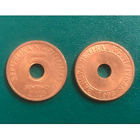 Mua Đồng xu Philippines 5 sentimo nhỏ  xinh  được coi là đồng xu may mắn của người Phi