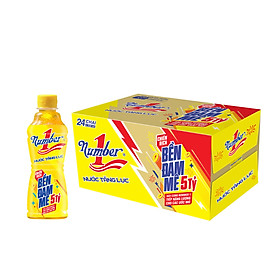 Thùng 24 chai Nước tăng lực Number 1 chai PET 330 ml