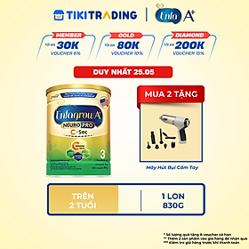 [Cho cả trẻ sinh mổ] Sữa bột Enfagrow A+ NeuroPro 3 C-Sec 800g cho trẻ từ 2-6 tuổi