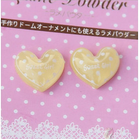 Mua Charm trái tim trong suốt cho các bạn làm Epoxy  Jibbitz  vỏ ốp điện thoại  slime  DIY