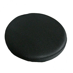 4xBar Stool Covers Round Chair Seat Cover Sleeve Protector Black 40cm