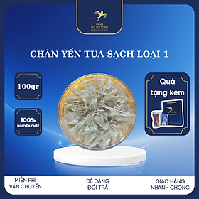 Chân yến sạch loại 1 hộp 100gr- Ăn chân yến tăng cường miễn dịch - Cải thiện đường hô hấp - Tặng táo đường - Yến sào Đỗ Thị Toán
