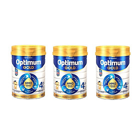 Hình ảnh BỘ 3 LON SỮA BỘT OPTIMUM GOLD 4 HỘP THIẾT 900G