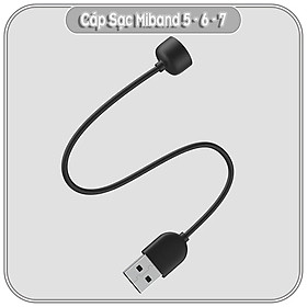 Cáp sạc USB dành cho Xiaomi MiBand 5 - 6 - 7