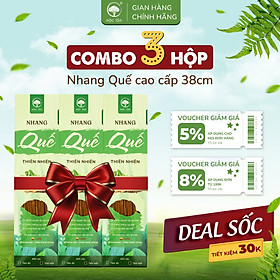 Mua  COMBO 3HỘP  Nhang Quế Thiên Nhiên 1200cây 38cm - TIẾT KIỆM 30K - Nhang Sạch - Ít khói - MỘC LÂM