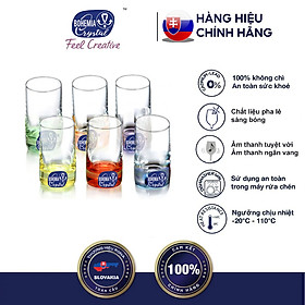 Mua Bộ 6 ly rượu mạnh 6 màu tiệp khắc 070 ml