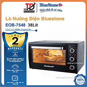 Lò nướng Bluestone EOB-7548, Dung Tích 38Lit Công Suất 2000W, Có Xiên Quay Khi Nướng, Hàng Chính Hãng