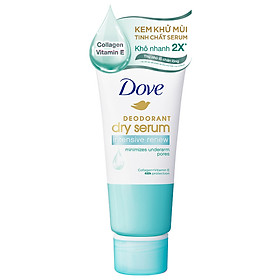 Kem Khử Mùi Dove Tinh Chất Serum Sáng Mịn & Thu Nhỏ Chân Lông với Collagen & Vitamin E 50ml