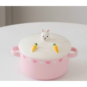 Ca nấu mì gốm sứ họa tiết xinh xắn (giao mẫu ngẫu nhiên)