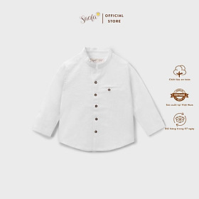 Áo Bé Trai Cổ Trụ Phong Cách Hàn Quốc - ALAN TOP - TOC003 - SAOLA CLOTHING