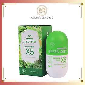 Thảo mộc hỗ trợ giảm cân Green Diet Slimming Care X5 30 viên