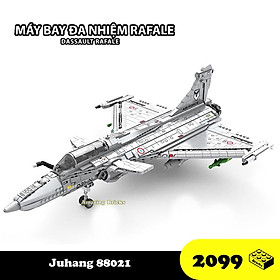 Đồ chơi lắp ráp Máy bay Đa nhiệm Rafale, Juhang 88021 Fighter Craft, Xếp hình thông minh, Mô hình máy bay 