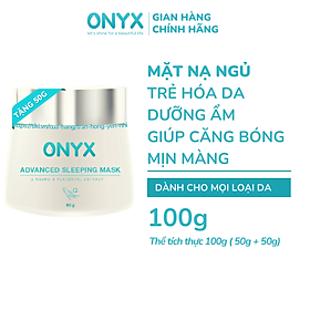 Mặt Nạ Ngủ ONYX Advanced Sleeping Mask Gingseng & Placental Extract ONYX Cosmetics Bảo Thy 100g