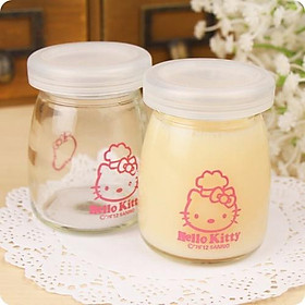 Mua Set 12 hũ thủy tinh đựng sữa chua in hình dễ thương
