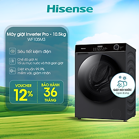 Mua Máy giặt Hisense Inverter Pro 10.5kg WF105M3 giặt thông minh AI  điều khiển từ xa  bảo hành 3 năm - HÀNG CHÍNH HÃNG