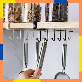 Mua Móc sắt Dài 6 Móc Treo Vật Dụng Nhà Bếp  Tủ Quần áo Đa Năng Dễ Lắp Đặt