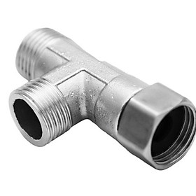 Mua T cầu inox van chia nước 2 đầu vòi xịt với bồn cầu