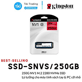 Ổ cứng SSD Kingston NV1 PCIe NVMe M.2 - Hàng Chính Hãng