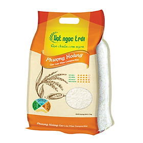 Gạo Hạt Ngọc Trời Phượng Hoàng Túi 5Kg - Gạo lúa mùa Campuchia