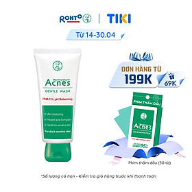 Sữa rửa mặt ngăn ngừa mụn dạng gel Acnes Gentle Wash 100g