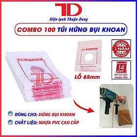 Mua Túi hứng bụi khoan  Bọc hứng bụi cho mũi khoan rút lỗi phi 65 - Điện Lạnh Thuận Dung