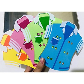 Đồ Chơi Xâu Khuya Áo Gỗ Luyện Tập Đôi Tay Khéo Léo Cho Bé