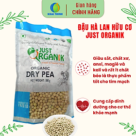 Đậu Hà Lan Khô Just Organik Nhập Khẩu Ấn Độ Dinh Dưỡng Cho Mẹ Bầu Người Ăn Kiêng 500g