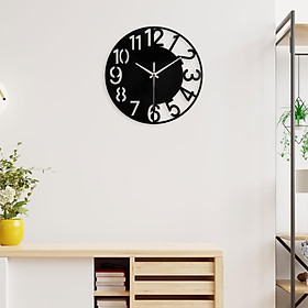 Acrylic Wall Clock Decorative Clock Silent Easy to Read Large Wall Clock Round Wall Clock for Office  Room Decor