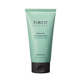 Sửa rửa mặt kiêm bọt cạo râu INNISFREE Forest For Men Shaving & Cleansing Foam 150ml
