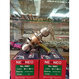 Khóa Tròn Neo 5881 dùng cho cửa gỗ, nhôm, inox 201, BH 12 tháng