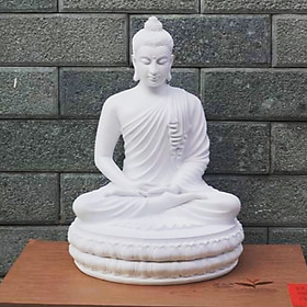 Tượng Đức Phật Bổn sư Thích Ca cao 35cm đế sen