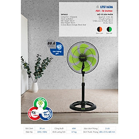 Quạt lỡ thân sắt SENKO LTS1636 - Hàng chính hãng - Màu ngẫu nhiên