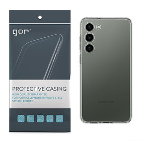 Ốp Lưng Silicon TPU trong suốt GOR cho Samsung Galaxy S23 / S23 Plus / S23 Ultra - Hàng Chính Hãng