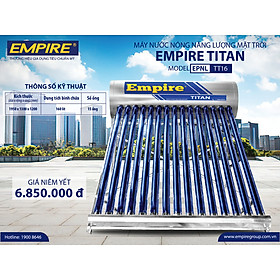 Mua Máy nước nóng năng lượng mặt trời 160 lít EMPIRE titan model EPNLL1516- Hàng chính hãng.