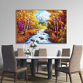 Mua Tranh canvas phong cách sơn dầu - Phong cảnh Suối nước - PC039