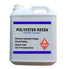 Mua Keo Hồng Polyester Resin Dùng Đúc Tượng  Làm Khuôn  Dàn Nhựa  Độ Yên Xe  Cano  Chống Thấm - 5KG Nhựa Composite Và Đóng Rắn