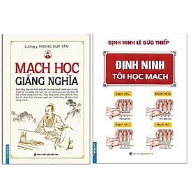 Sách - Comvo 2 cuốn Mạch học giảng nghĩa (bìa cứng) + Định Ninh Tôi Học Mạch