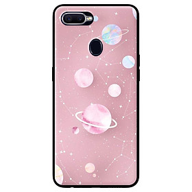 Ốp in cho Oppo F9 Họa Tiết Nền Hồng - Hàng chính hãng