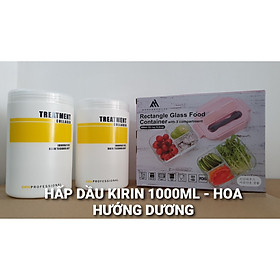 COMBO 2 HẤP DẦU KIRIN DƯỠNG TÓC PHỤC HỒI 1000ML (TẶNG 1 HỘP THỦY TINH CAO CẤP 3 NGĂN)