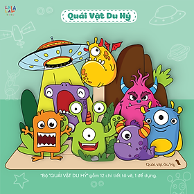 Bộ Đồ Chơi Thẻ Gỗ Tô Màu Kèm Màu Nước, Cọ và Truyện Kể I Paint I Play! - Lalala Baby