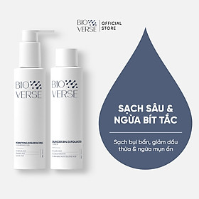 Bộ đôi làm sạch sâu & ngăn ngừa mụn (Porifying Resurfacing Cleansing Gel + Quacids 8% Exfoliator Toner)