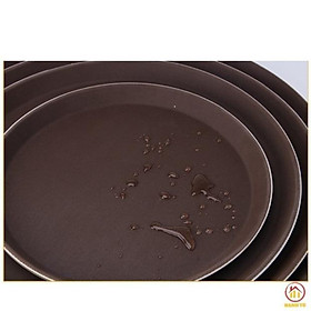 Mua Khay tròn trống trơn trượt khay bưng bê quán ba rơi không vỡ chất liệu dầy 3 cỡ GDTH