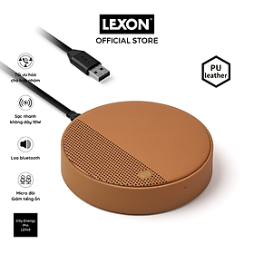Mua Trạm sạc không dây bọc da LEXON với loa bluetooth và micro - OSLO ENERGY + - Hàng chính hãng