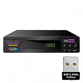 Đầu thu kỹ thuật số DVB-T2 Hùng Việt TS-123 - Hỗ trợ xem Youtube, IPTV + Tặng USB Thu Wifi LB-Link BL-WN151 - Hàng Chính Hãng