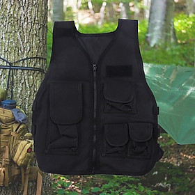 Adjustable Children Vest, Multifunctional Ultra-light Outdoor Breathable Combat Training Waistcoat Vest for Boys Girls Camping Hunting
